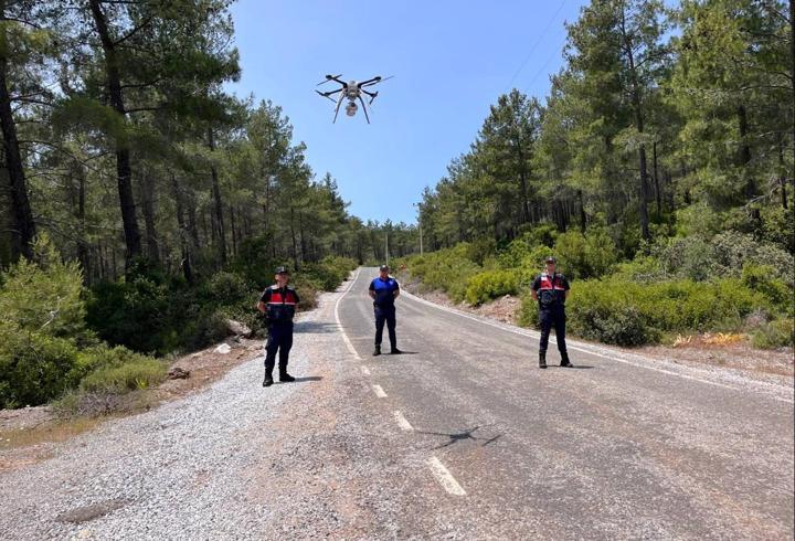 Bodrum'da Orman Yangınlarına Karşı Dronlu Denetim