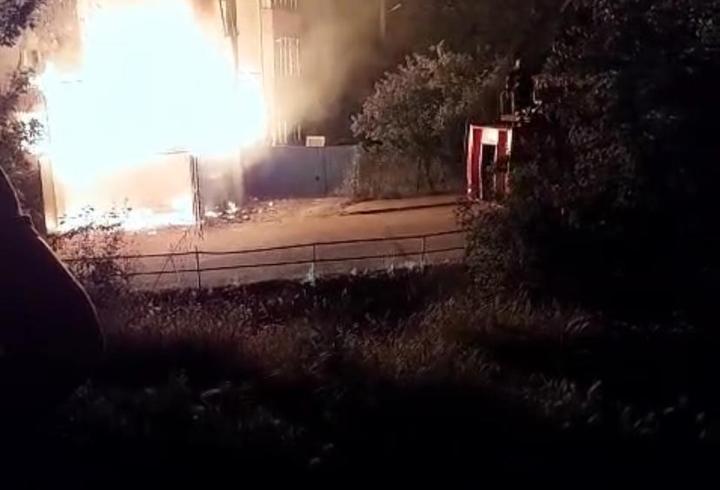 Karabük’te evin garajında yangın