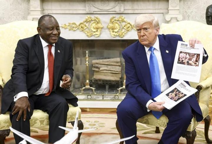 Trump, Güney Afrika Devlet Başkanı Ramaphosa ile görüştü
