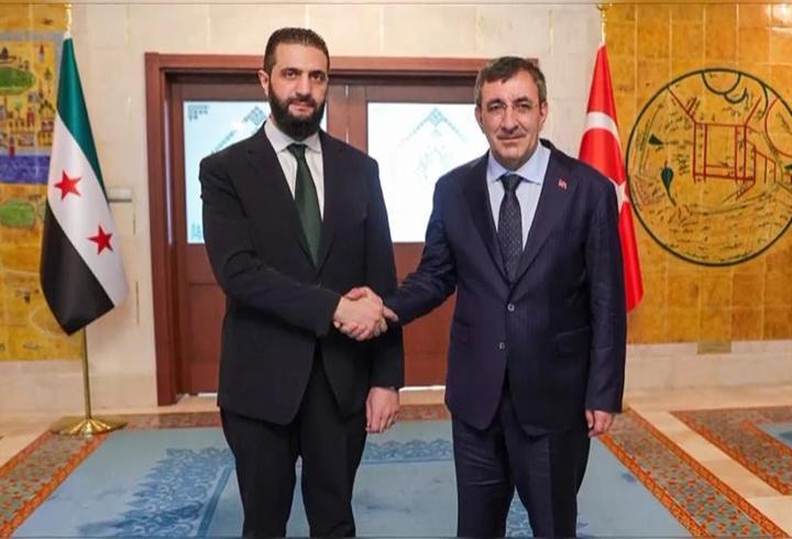 Cevdet Yılmaz, Ahmed Şara ile görüştü… Hangi başlıklar ele alındı?