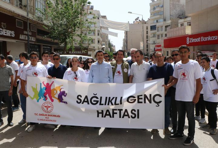 Kilis'te sağlıklı yaşam yürüyüşü yapıldı