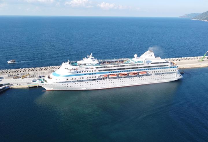 Amasra'ya kruvaziyer ile 88 bin 771 Rus turist geldi
