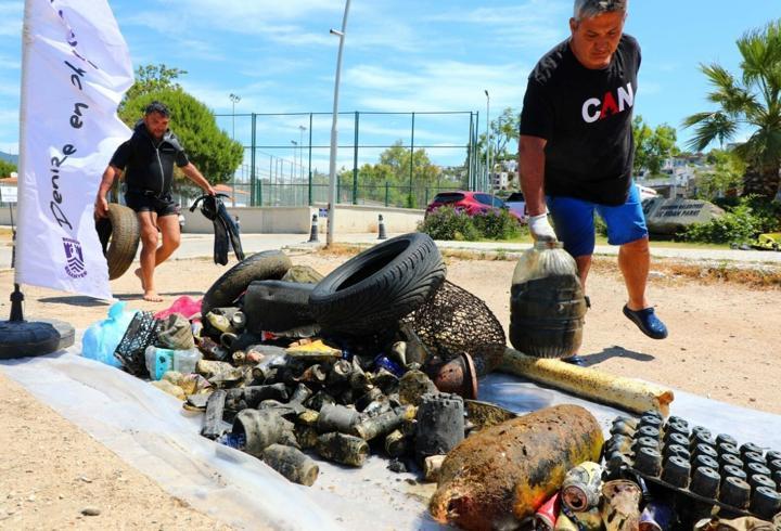 Bodrum Bitez'de deniz dip temizliği yapıldı