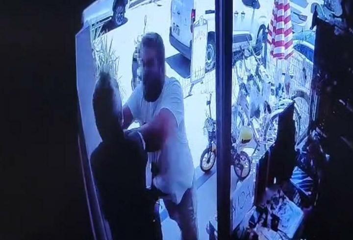 Bodrum'da park kavgası kamerada; 2 şüpheli gözaltında