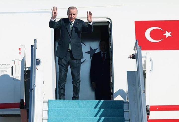 Cumhurbaşkanı Erdoğan Azerbaycan'dan ayrıldı