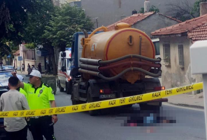 Tekirdağ'da vidanjörün çarptığı yaya öldü