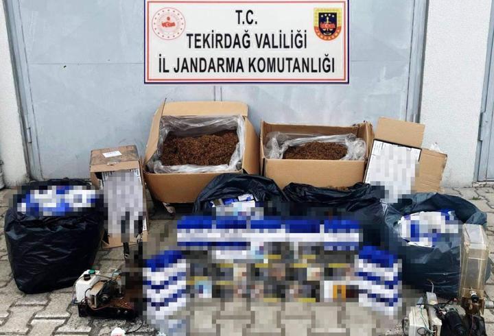 Tekirdağ'da sahte içki ve kaçak sigara operasyonu