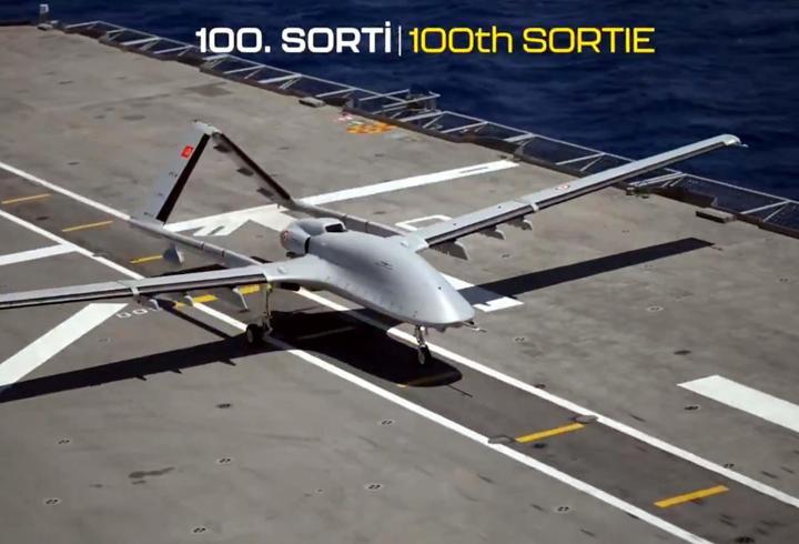 Bayraktar TB3, TCG Anadolu'daki 100. sortisini başarıyla tamamladı!