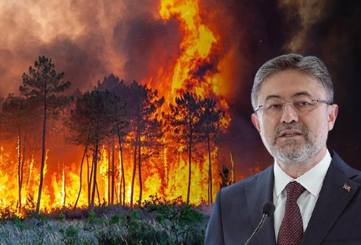 Bakan Yumaklı'dan orman yangını uyarısı