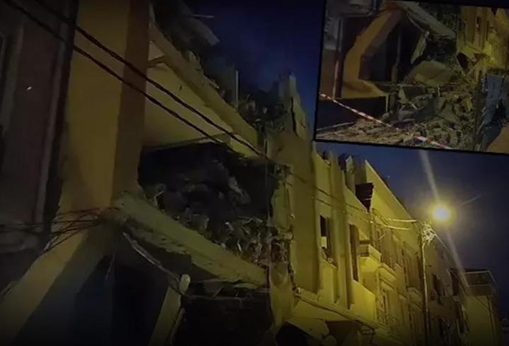 Avcılar'da 6 katlı binada kısmi çökme!