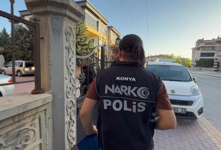 Konya'da narkotik operasyonu; 47 tutuklama