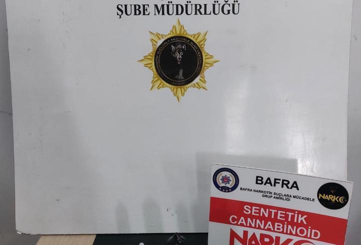 Samsun’da uyuşturucu operasyonunda bir şüpheli yakalandı