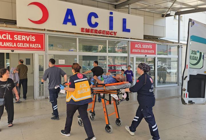 Elektrik akımına kapılan boyacı yaralandı