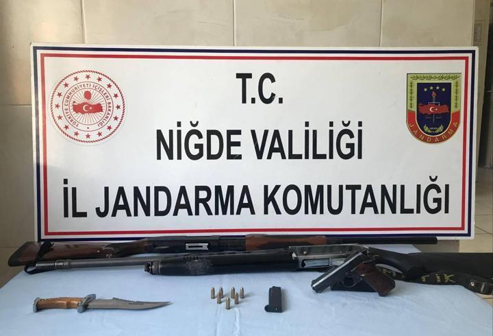 Niğde'de Ruhsatsız Silah Baskını