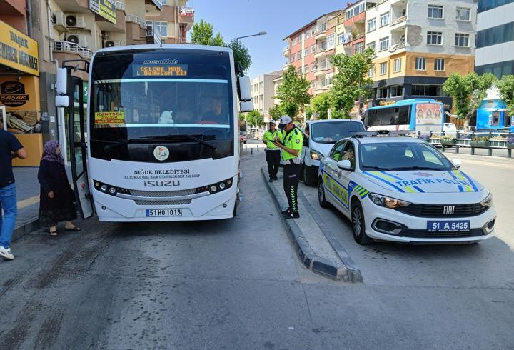 Niğde’de halk otobüslerine denetim