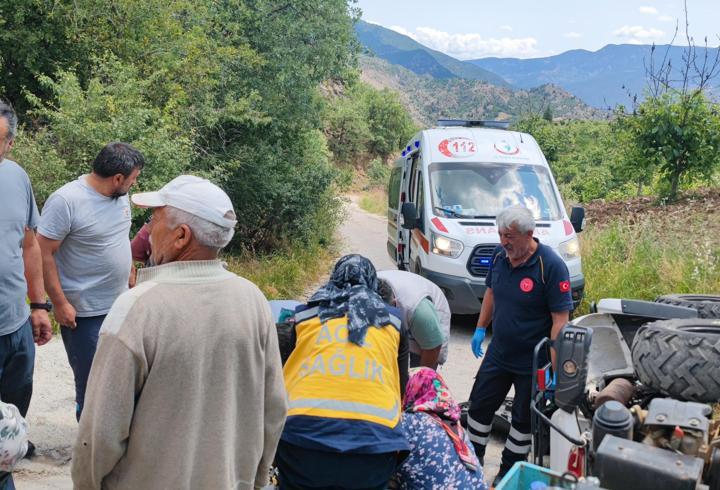 Oğuzlar'da ATV'nin devrilmesi sonucu 1 kişi yaralandı
