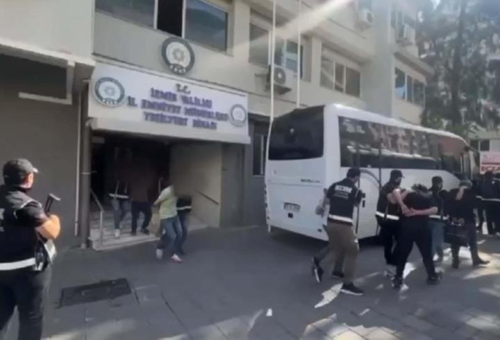 İzmir'de suç örgütüne operasyonda 17 tutuklama