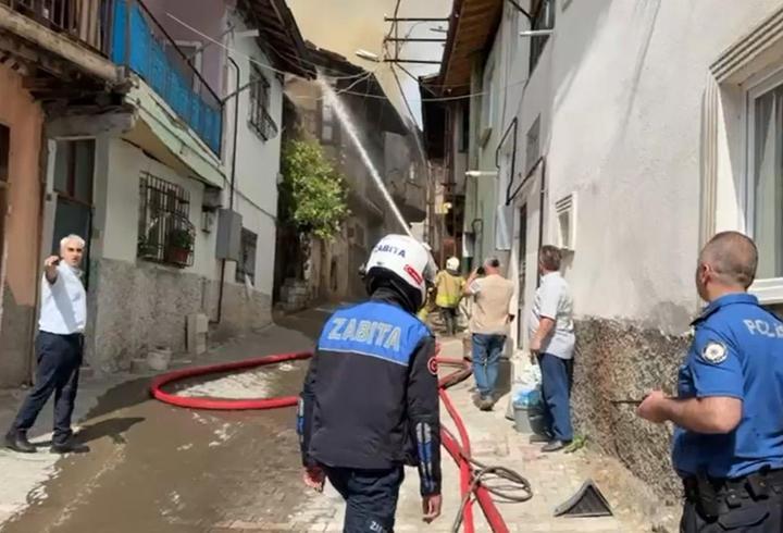 Tokat’ta çatı yangını
