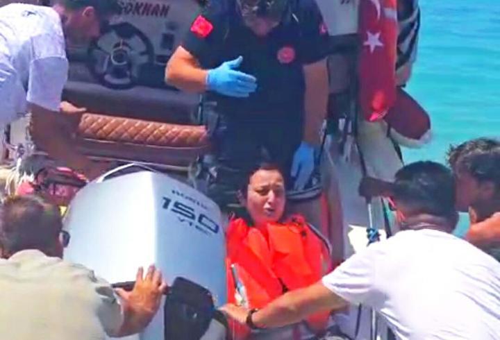 Fethiye'de paraşüt denize düştü, pilot yaralandı