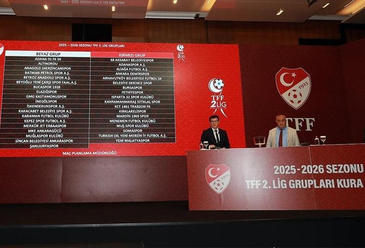TFF 2. Lig'de grup kuraları çekildi