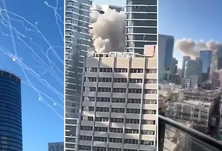 İran'ın Tel Aviv'e saldırısının en net görüntüsü
