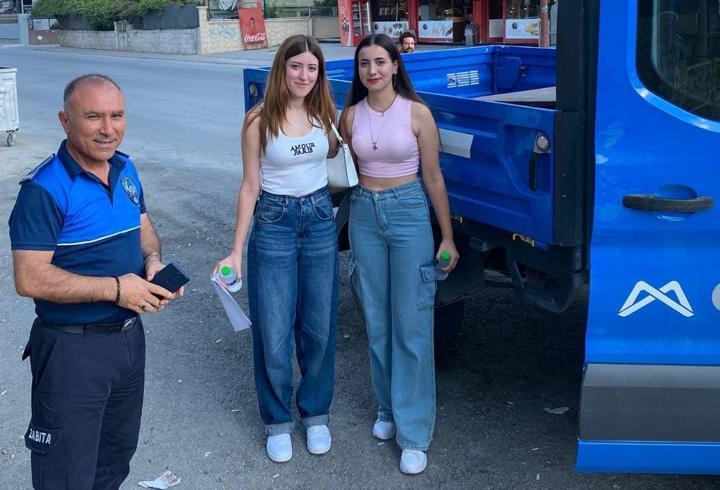 Sınava yetişmelerine zabıta yardımcı oldu