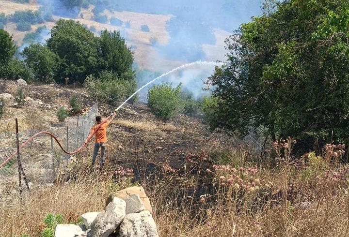 Antalya'da Makilik Alanda Çıkan Yangına Müdahale