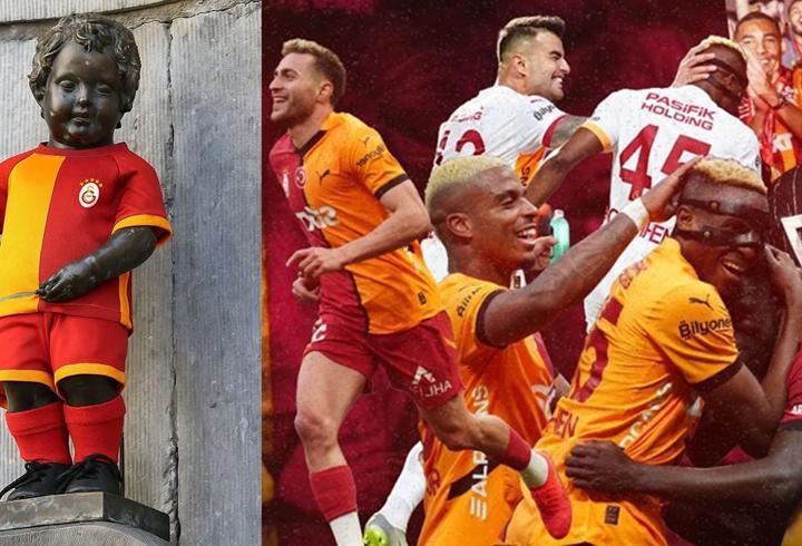 Brüksel'in ikonik heykeli, Galatasaray forması giyecek