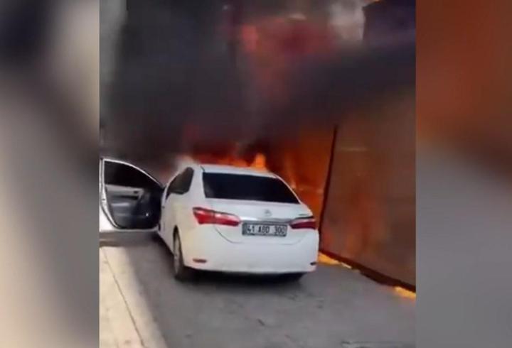 Şanlıurfa’da porselen dükkanında yangın