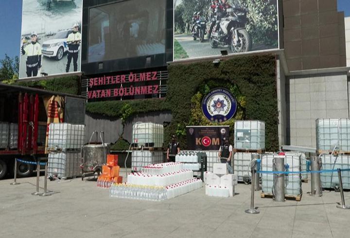 İstanbul'da sahte içki operasyonu
