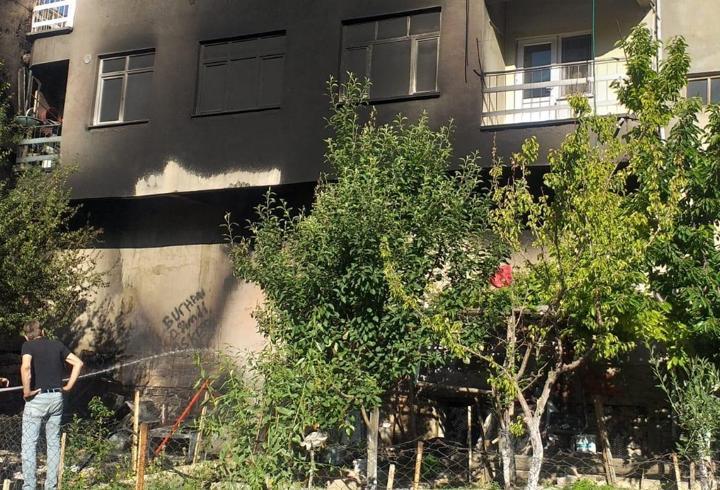 Kayseri'de beyaz eşya tamir atölyesinde yangın