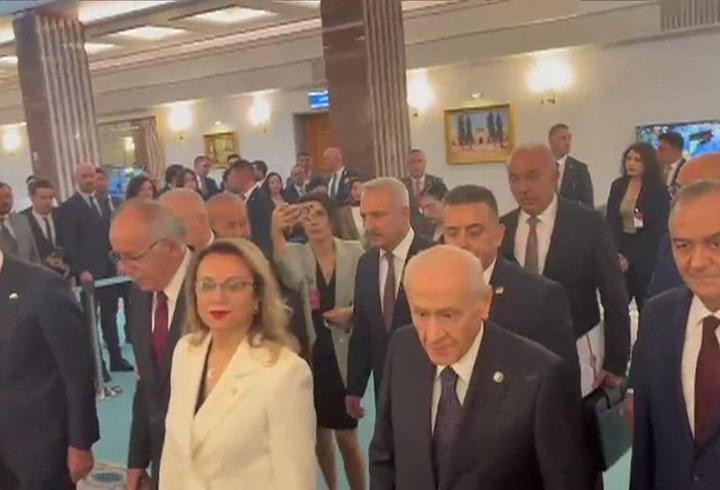 Devlet Bahçeli 147 gün sonra Meclis'e böyle geldi