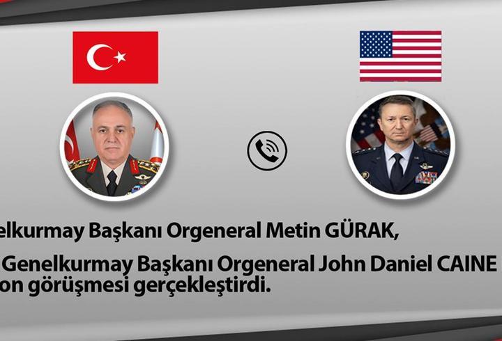 Genelkurmay Başkanı Gürak, ABD’li mevkidaşı ile görüştü
