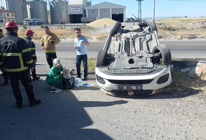 Nevşehir'de otomobil devrildi: 5 yaralı