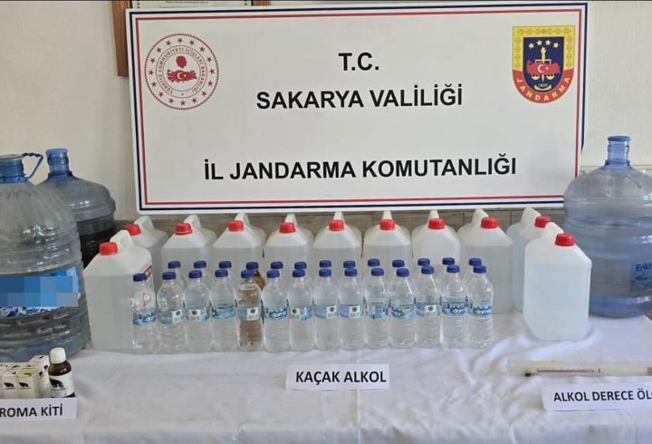 Sakarya'da sahte içki operasyonu