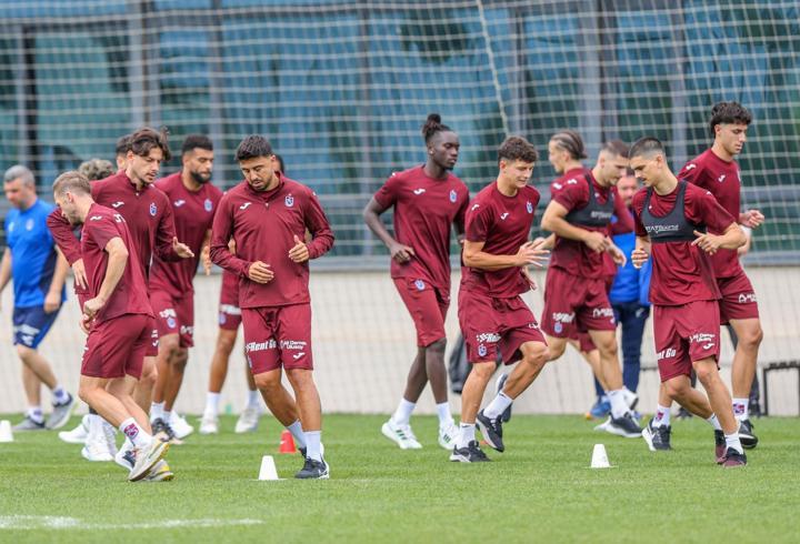 Trabzonspor’da sabah antrenmanı tamamlandı