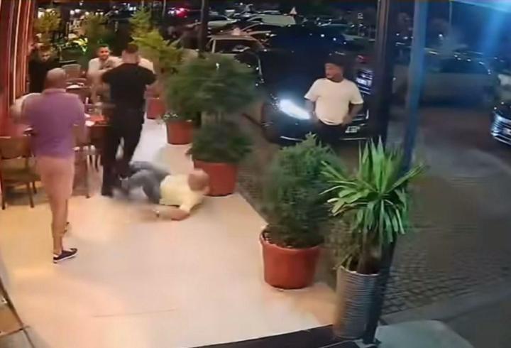 İş yerinde 2 kişinin yaralandığı silahlı saldırı kamerada