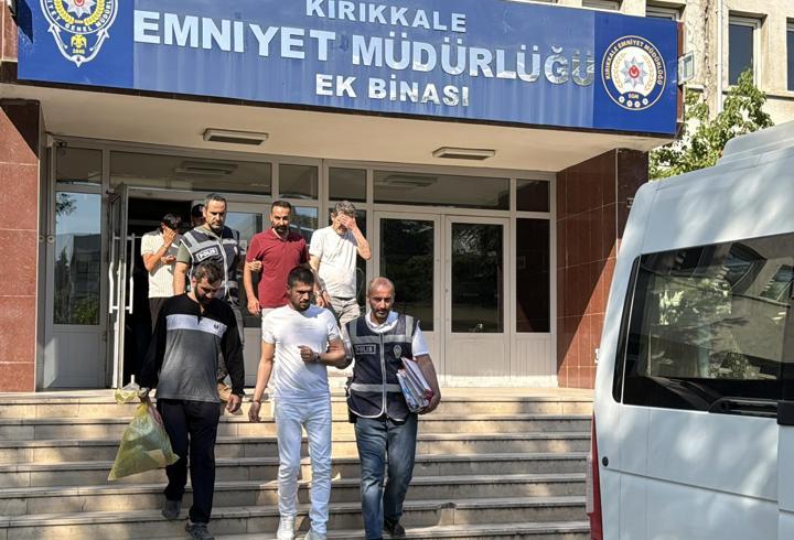 Kırıkkale'de 7'si hükümlü aranan 9 kişi yakalandı