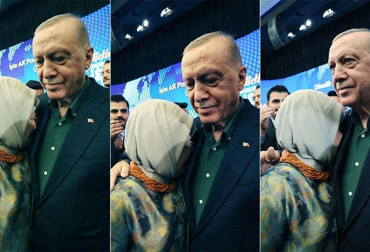 Cumhurbaşkanı konuşurken Emine Erdoğan duygulandı