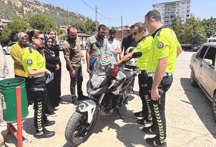 İslahiye’de motosiklet sürücülerine güvenli sürüş eğitimi