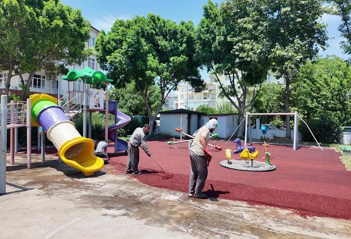 Serik'te parklarda yenilik 