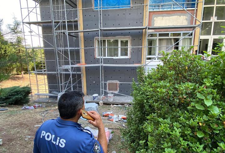 İskelede çalışırken 5'inci kattan düşerek öldü