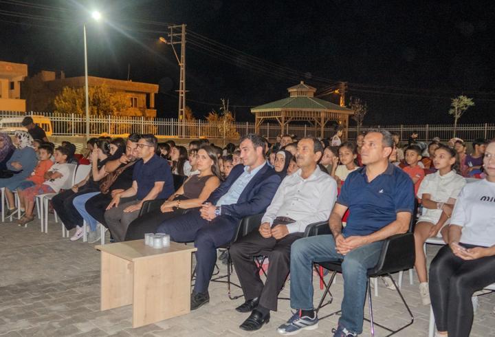 Kilis'te açık hava sinema keyfi