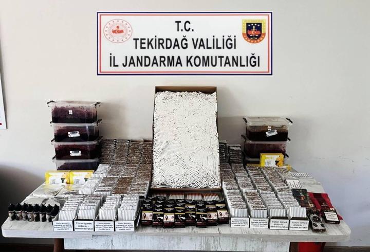 Tekirdağ'da 162 bin makaron ele geçirildi