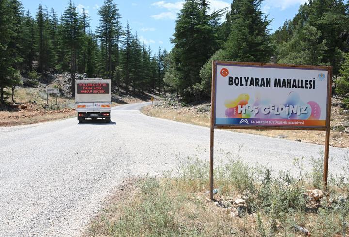 Gülnar’ın yolları yenilenmeye devam ediyor