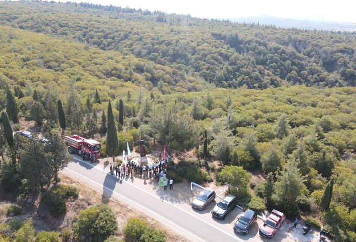 Çanakkale'de orman yangını şehidi Orman Bölge Müdürü Talat Göktepe anıldı