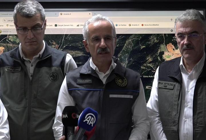Bakan Uraloğlu: Bursa'da 2 köy tahliye edildi