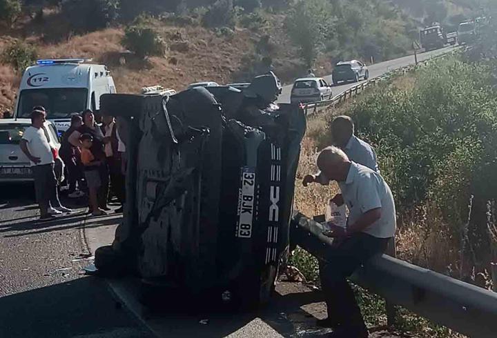 Isparta'da kaza: 5 yaralı