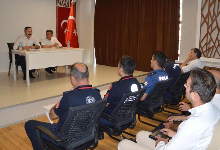 Havza'da yangınlar ile mücadele toplantısı yapıldı