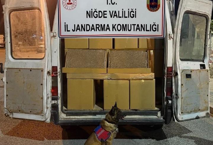 Niğde'de 1 milyon 200 bin doldurulmuş makaron ele geçirildi
